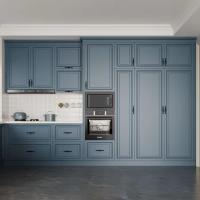 Melamina Madeira Sólida Laminado Armários de Cozinha Perfis de Portas