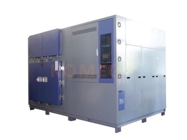 2250L 3 Zone Thermal Shock Test Chamber With Double Door Steel Paint Wall Material