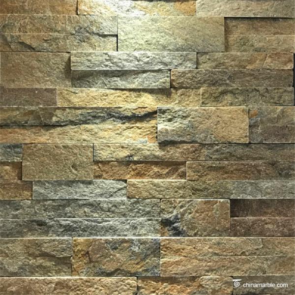 Rust Quartzite with Big pcs FlatSurface Ledge Stone, China Wall Cladding DE-20