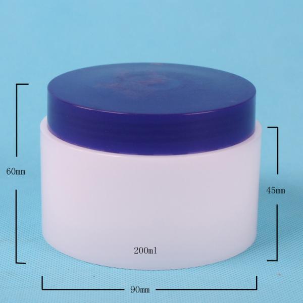 tarro plástico blanco vacío 90*60m m de la cera del gel de pelo 200ml