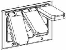 Алюминий крышки выхода штепсельной розетки пробела 3 шатий электрический двухшпиндельный