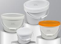 Cubo de plástico oval multifuncional y personalizable de grado alimenticio 5L-20L