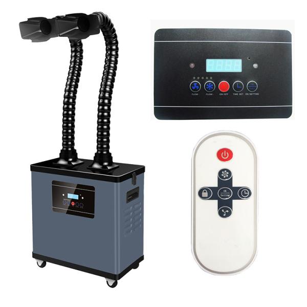 200W Flexible Arm Laser Fume Extractor Four Wheels with Digital Display