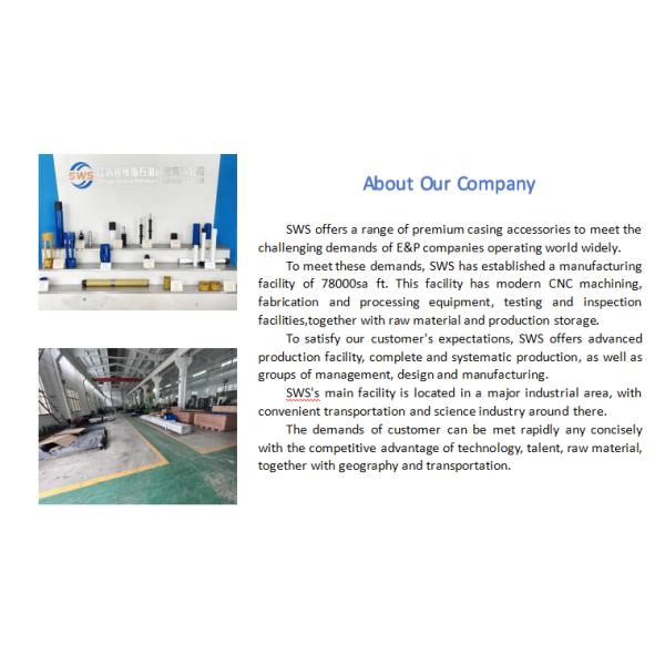 API Self-Locking Cementing Float Shoe 10 KG for Well Drilling