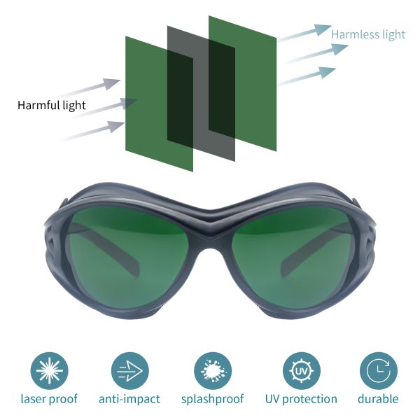 190-2000nm 532nm Laser Safety Glasses CO2 IPL Protection Glasses Laser Hair Removal Protective Glasses Goggles