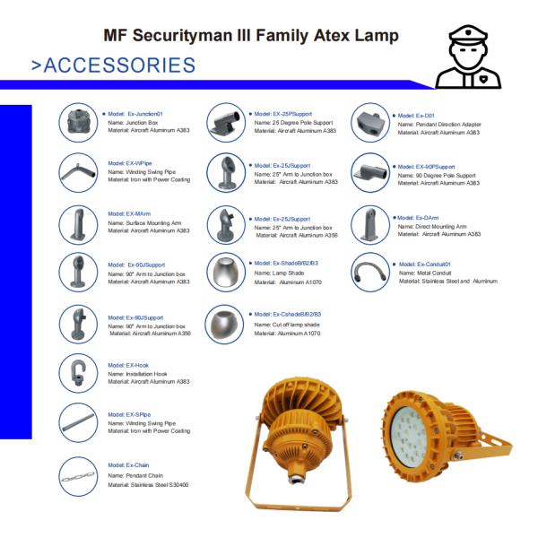 Atex Industrial Workshop 60W/80W IP66 Special Chemical Plant Lighting Waterproof LED Explosion Proof Light