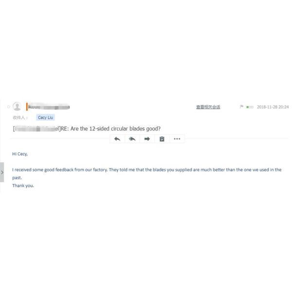 12, который встали на сторону лезвия Slitter 37.9×12.7×0.7mm промышленных