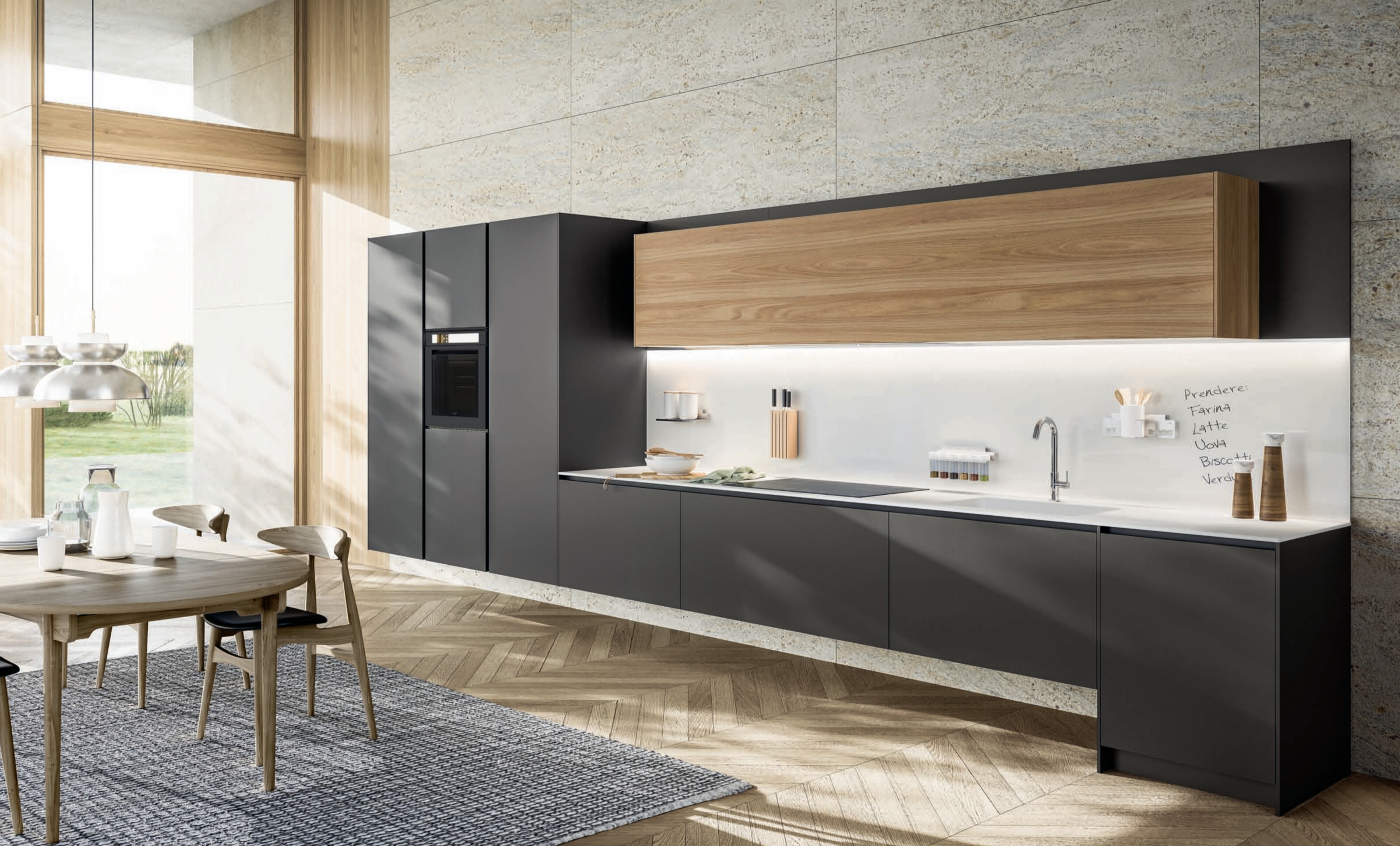 Anti Deformation Stainless Steel Modern Sideboard Cabinet Moisture Proof Mold Free