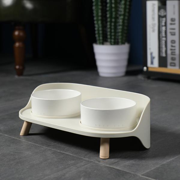 NO Time Setting Elevated Ceramic Pet Bowls for Cats and Dogs Custom Porcelain Feeders