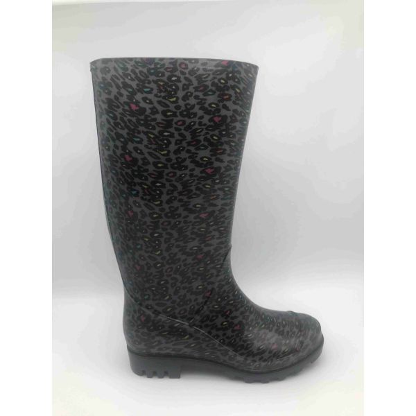 Bottes de pluie pour femmes antidérapantes avec semelle extérieure en PVC