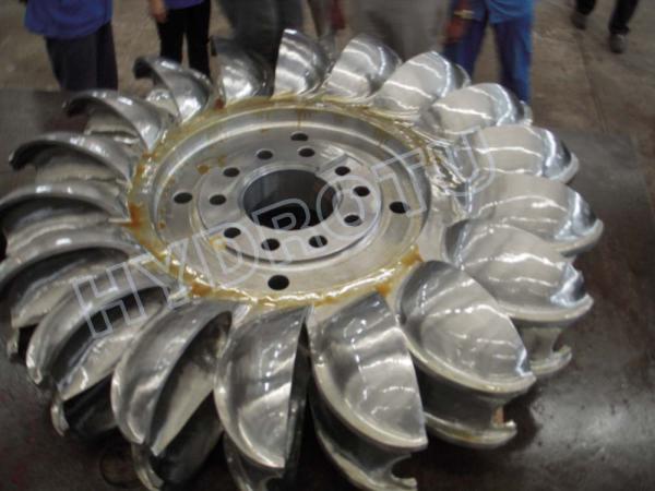 Corredor de aço inoxidável da turbina de Pelton da eficiência elevada/roda de Pelton para o projeto das energias hidráulicas
