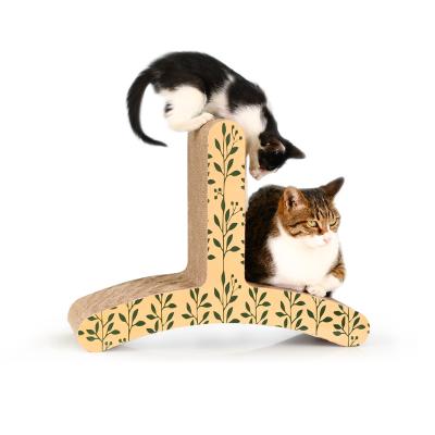 High Quality Corrugated Paper Material Environmental Protection Inverted T Cat Scratch Board