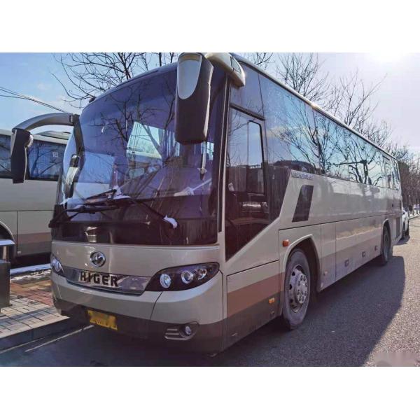 LHD Rear Engine Higer Brand Model KLQ6115 Passenger Bus Steel Chassis Used Coach Bus 53 Seats