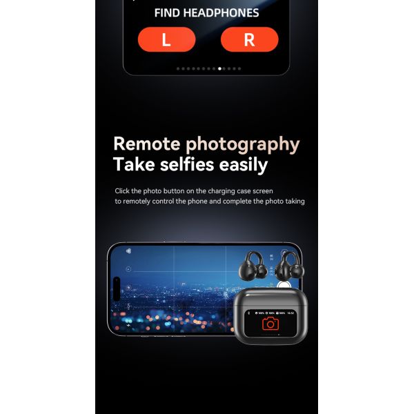 True Active Noise Cancelling Wireless Earbuds with 360° Surround Sound and Wireless V5.4 Technology