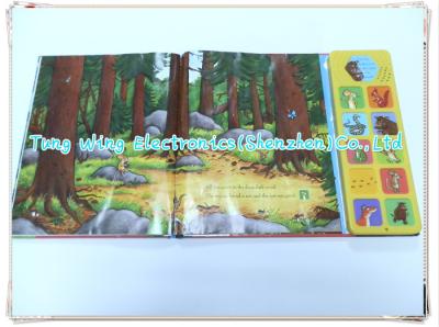11 livros sadios coloridos do botão para bebês com o molde feito sob encomenda do alojamento plástico