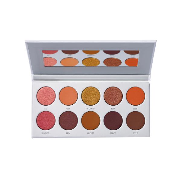 10 Colors UV Printing Magnetic Makeup Palette With Mirror