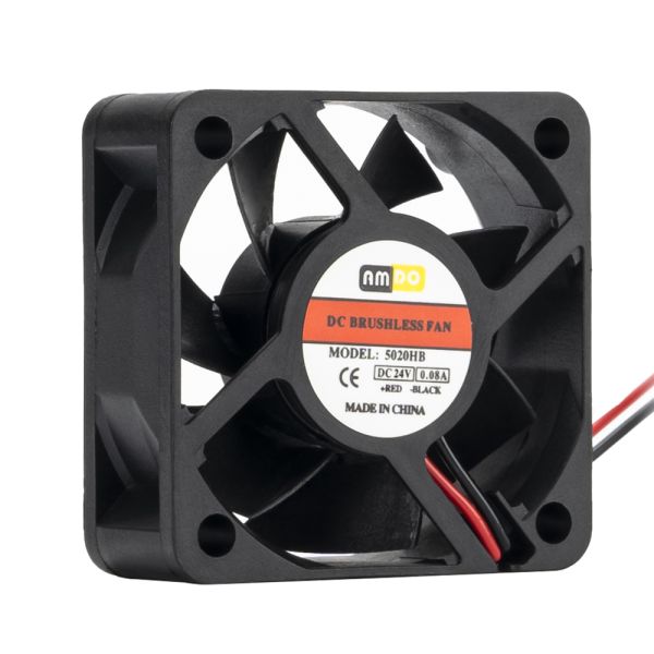 Factory Direct Sales of Electric Silent Brushless Axial Fan 5020 12V/24V High-speed DC Cooling Fan OEM/ODM Available.