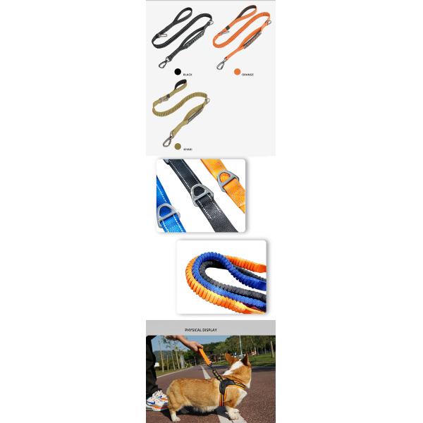 4 Foot Dog Lead Black Dog Leash With Buckle Handle 4 Ft Dog Leash