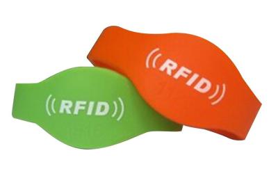 Soft PVC Silicone RFID Wristband With Monza 5 Chip ISO14443A