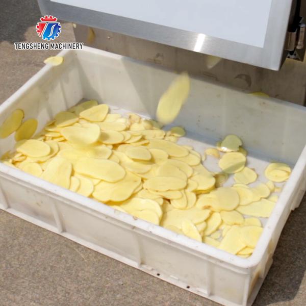 380V Fruit And Vegetable Processing Line Sweet Potato Picking Hair Roller Bubble Cleaning Drying Cutting Machine