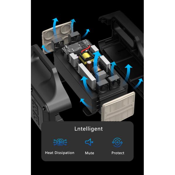 OEM Lithium Battery Portable Power Station 650W Power Lifepo4 Golf Trolley Use