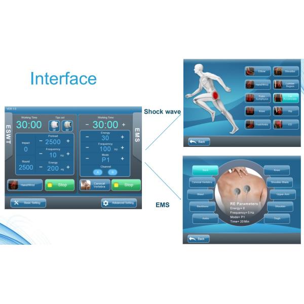 Механизм фокусированной ударной терапии 150 Вт Электромагнитная терапия