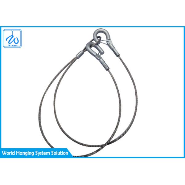 Гальванизированный слинг 2 веревочки стального провода - нога с крюками для корзины смертной казни через повешение завода
