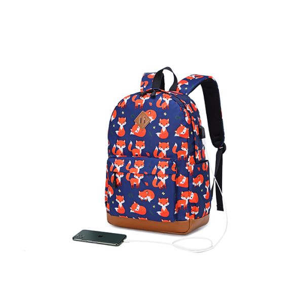 Daily Life Fits 14 Inch Lightweight School Backpack With USB Charging Port