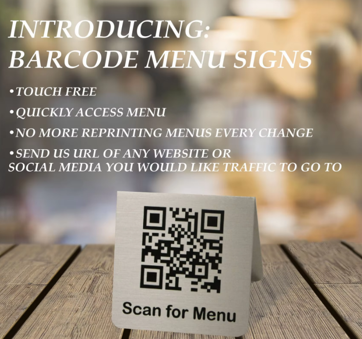 Custom Personalized Metal Display Tags Engraved And Printed Custom Qr Code For Restaurant Cafe Table Menu