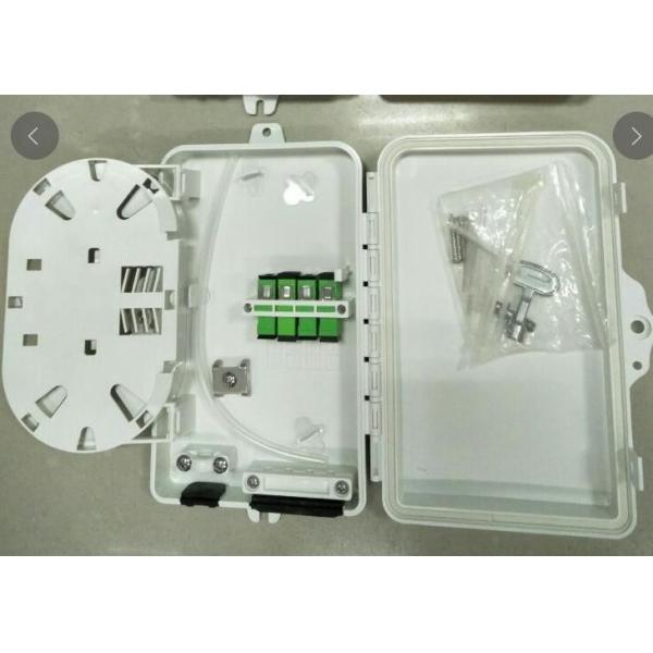 ABS FTTH System Fiber Distribution Box With Key 4 Core 4 Port 205*135*40mm