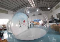 barraca inflável da bolha do globo da neve de 4m com fundo da maneira de passagem