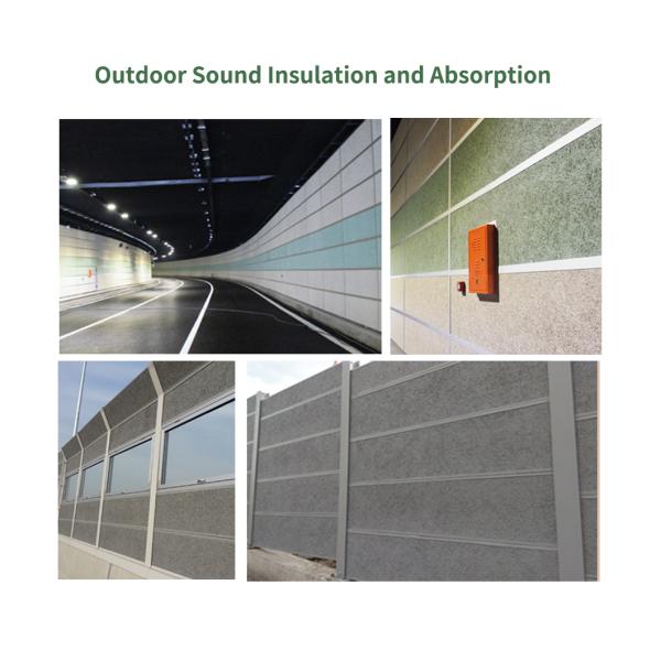 15 мм/ 20 мм/ 25 мм/ 35 мм деревянная шерсть и цементные акустические панели для поглощения звука