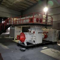 Machine de fabrication de briques certifiée CE ISO Extrudeuse à vide à double étage pour la production de briques d'argile cuite