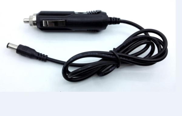 12V1A Car Vehicle Charger with cable 1.2m 1.5m 1.8m dc cable  5.5*2.1*10mm dc jack plug