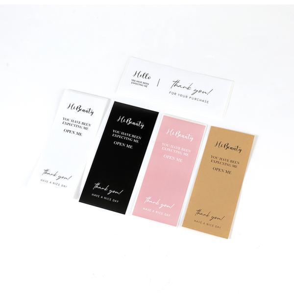 Matte Shipping Box Self Adhesive Sticker Waterproof Thank You Stickers For Packaging