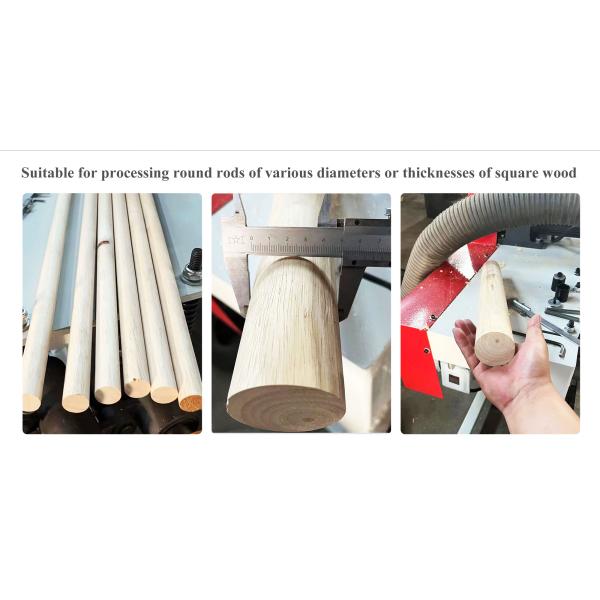 Wood Processing Equipment Square Wood Round Non Round Rod Machine for Wood Mop Rod
