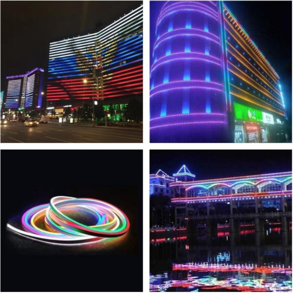 RGB водонепроницаемый наружный светодиодный светодиодный свет гибкий IP66 со стандартными разъемами