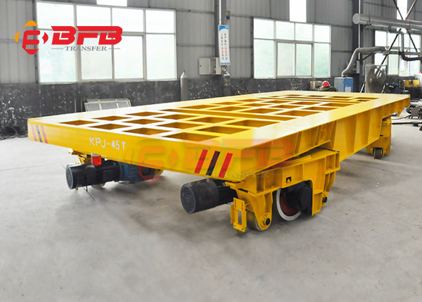 Military Machinery Flatbed On Rail Transfer Cart 1500T Load