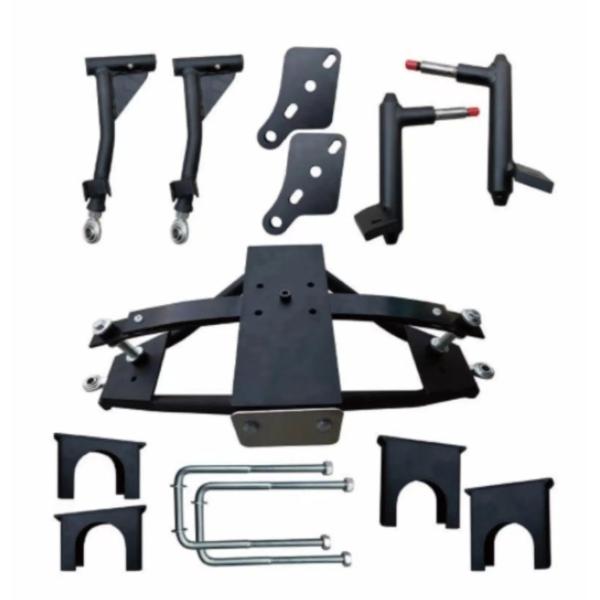 6 Inch Heavy Duty Golf Cart Lift Kit with Durable Urethane Bushings and High Gloss Powder Coat Finish