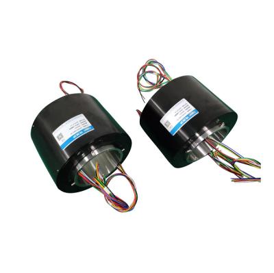 48 Circuit Hybrid Slip Ring Transferring HF USB And Ethernet Signal With Solid Shaft