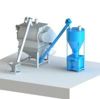 PLC électronique de pesage à sec mélangeuse avec filtre à poussière de sac de silo de ciment