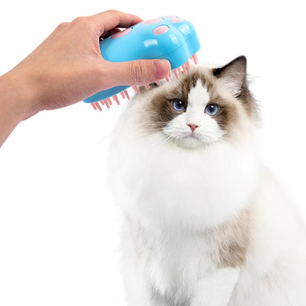 Brosse bleue pour enlever les poils d'animaux - Lavage à la main, durable pour chiens et chats