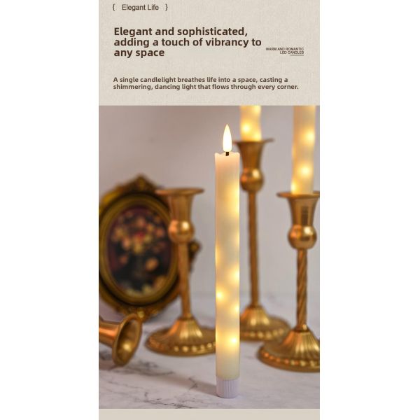 Wireless Battery Operated Candles Cordless Electric Window Candle With Timer