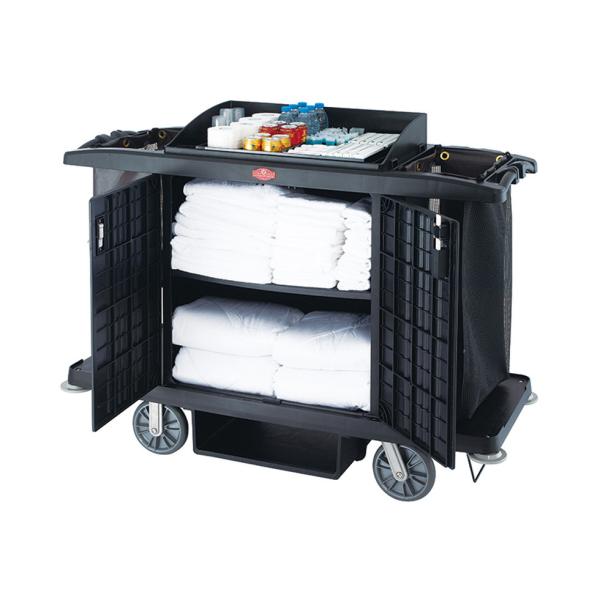 Черные/серые оборудования гостиничного сервиса/гостиничный номер поставляют тележку перехода 2 полок