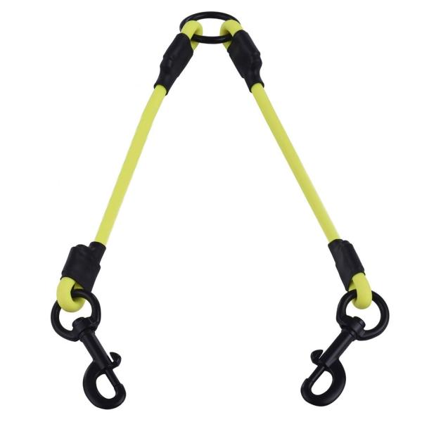 PVC Dual Dog Leash Coupler Water Resistant For Two Big Small Dogs Pet