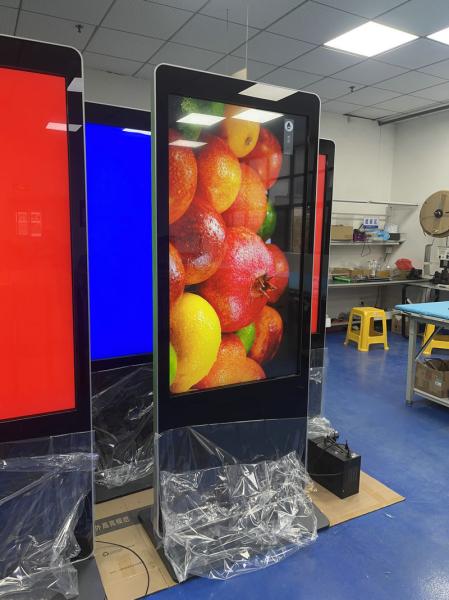 Android Advertising Floorstanding Digital Signage Display LCD Screen 240V