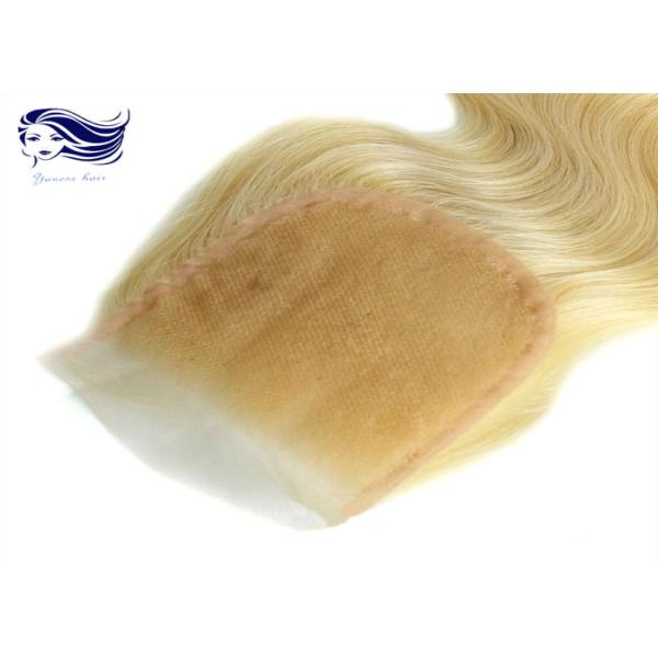 Волосы белокурой объемной волны закрытия верхней части шнурка Remy бразильские освобождают тип