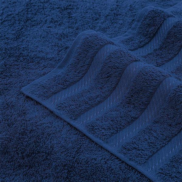 6 peças de toalha de algodão de luxo Dobby Border para banheiro