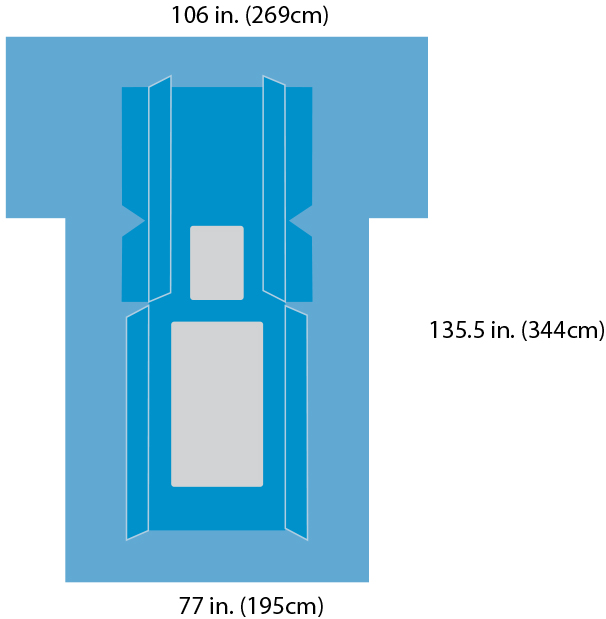 SBPP+PE SMS SMMS SMMMS SMF сердечнососудистые задрапировывают с мешками 20gsm - 60gsm