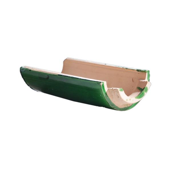 Pagoda Green Chinese Glazed Roof Tiles Buddhist Temple 220mm 200mm